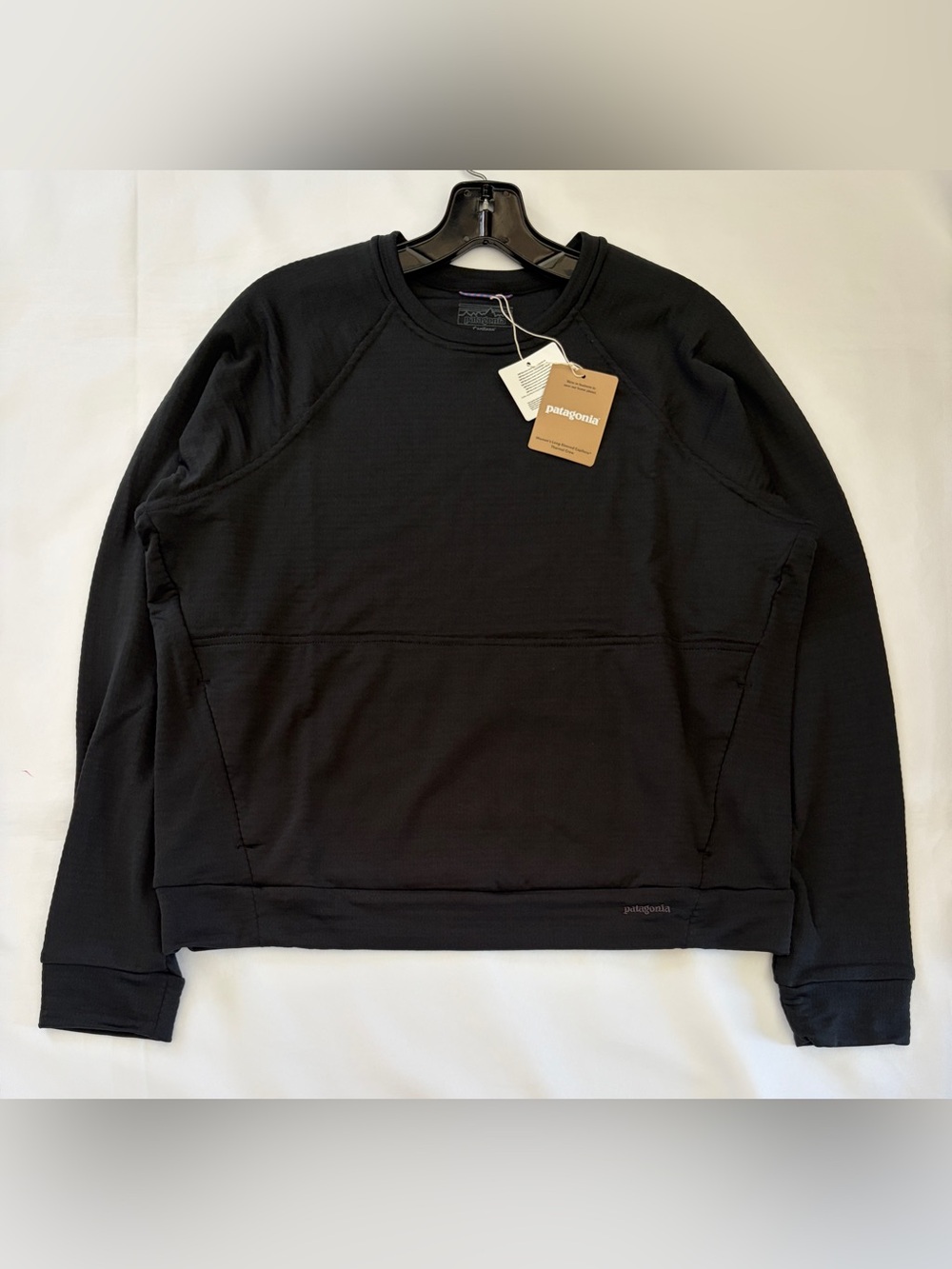$125 Patagonia Women's Long Sleeve Capilene Thermal Crew Top Black Size S